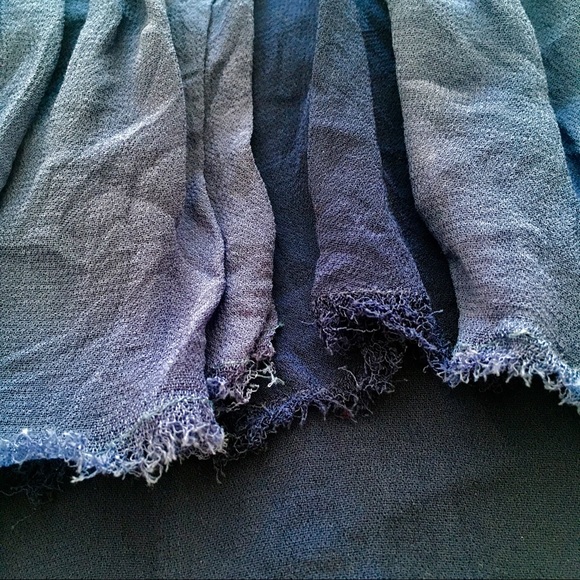 HOST PICK • Anthro blue textured mermaid top - Picture 5 of 6